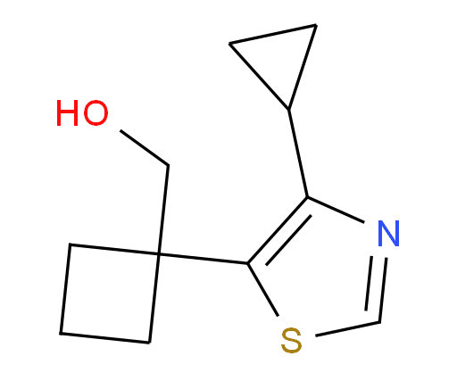 [1-(4-cyclopropyl-1,3-thiazol-5-yl)cyclobutyl]methanol