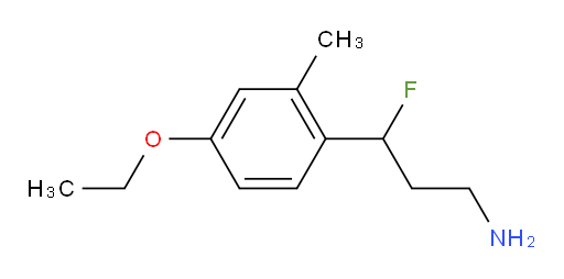 3-(4-ethoxy-2-methylphenyl)-3-fluoropropan-1-amine