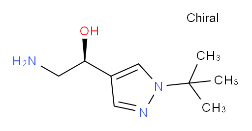 (1S)-2-amino-1-(1-tert-butyl-1H-pyrazol-4-yl)ethan-1-ol