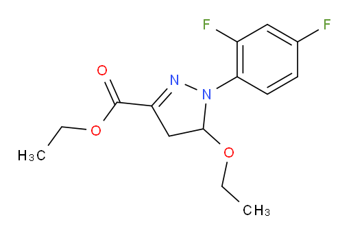 ethyl 1-(2,4-difluorophenyl)-5-ethoxy-4,5-dihydro-1H-pyrazole-3-carboxylate