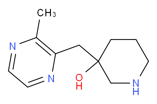 3-[(3-methylpyrazin-2-yl)methyl]piperidin-3-ol