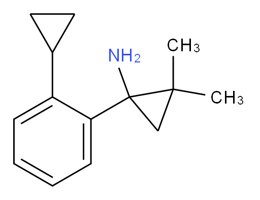 1-(2-cyclopropylphenyl)-2,2-dimethylcyclopropan-1-amine