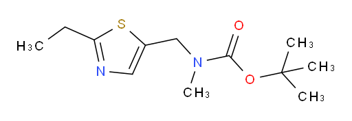 tert-butyl N-[(2-ethyl-1,3-thiazol-5-yl)methyl]-N-methylcarbamate
