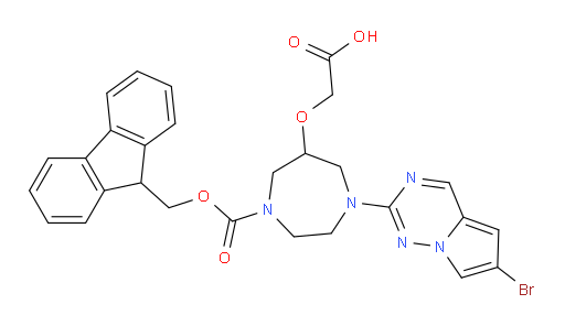 2-[(1-{6-bromopyrrolo[2,1-f][1,2,4]triazin-2-yl}-4-{[(9H-fluoren-9-yl)methoxy]carbonyl}-1,4-diazepan-6-yl)oxy]acetic acid