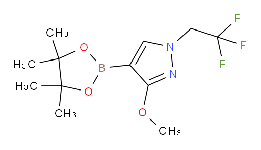 3-methoxy-4-(4,4,5,5-tetramethyl-1,3,2-dioxaborolan-2-yl)-1-(2,2,2-trifluoroethyl)-1H-pyrazole