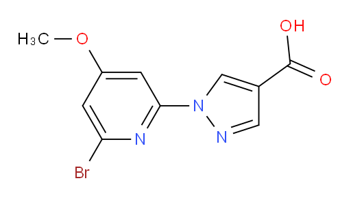 1-(6-bromo-4-methoxypyridin-2-yl)-1H-pyrazole-4-carboxylic acid