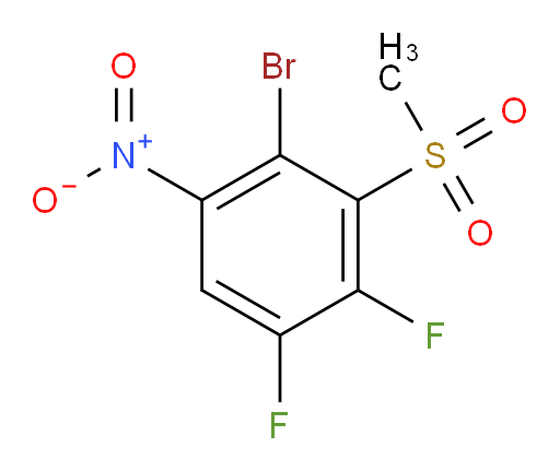 2-bromo-4,5-difluoro-3-methanesulfonyl-1-nitrobenzene