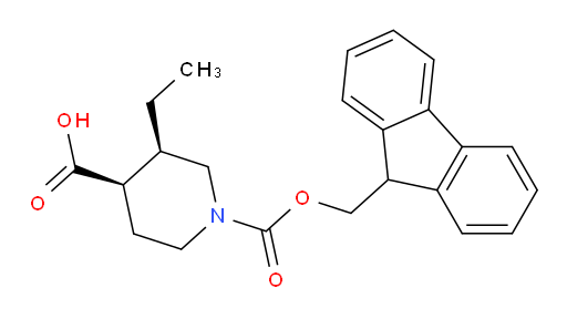 rac-(3R,4R)-3-ethyl-1-{[(9H-fluoren-9-yl)methoxy]carbonyl}piperidine-4-carboxylic acid