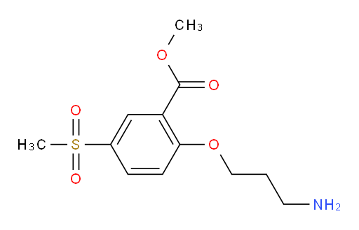 methyl 2-(3-aminopropoxy)-5-methanesulfonylbenzoate