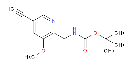 tert-butyl N-[(5-ethynyl-3-methoxypyridin-2-yl)methyl]carbamate