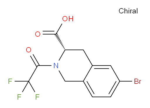 (3S)-6-bromo-2-(2,2,2-trifluoroacetyl)-1,2,3,4-tetrahydroisoquinoline-3-carboxylic acid