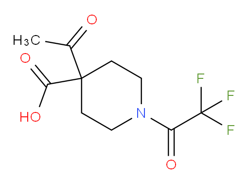 4-acetyl-1-(2,2,2-trifluoroacetyl)piperidine-4-carboxylic acid
