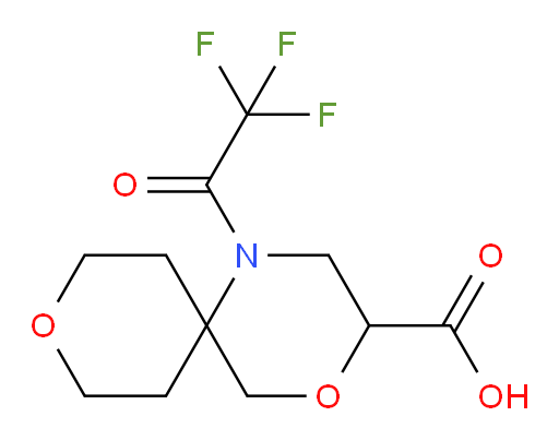 1-(2,2,2-trifluoroacetyl)-4,9-dioxa-1-azaspiro[5.5]undecane-3-carboxylic acid