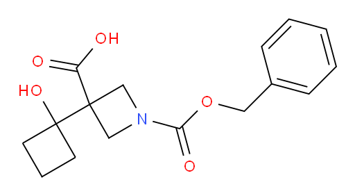 1-[(benzyloxy)carbonyl]-3-(1-hydroxycyclobutyl)azetidine-3-carboxylic acid