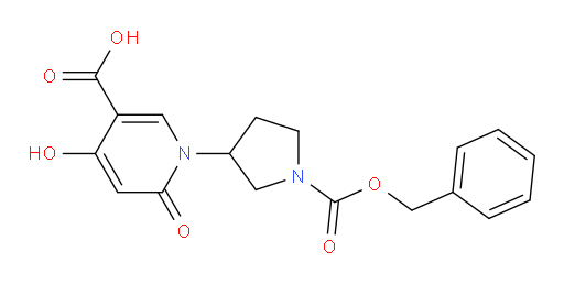 1-{1-[(benzyloxy)carbonyl]pyrrolidin-3-yl}-4-hydroxy-6-oxo-1,6-dihydropyridine-3-carboxylic acid