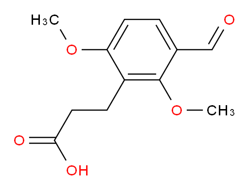 3-(3-formyl-2,6-dimethoxyphenyl)propanoic acid