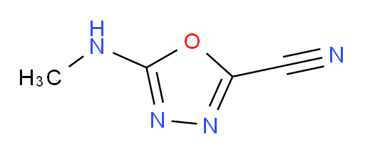 5-(methylamino)-1,3,4-oxadiazole-2-carbonitrile