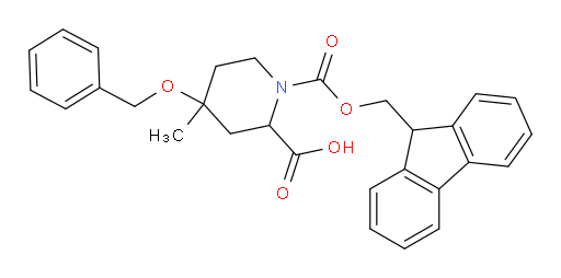 4-(benzyloxy)-1-{[(9H-fluoren-9-yl)methoxy]carbonyl}-4-methylpiperidine-2-carboxylic acid