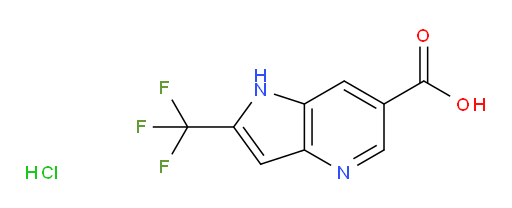2-(trifluoromethyl)-1H-pyrrolo[3,2-b]pyridine-6-carboxylic acid hydrochloride