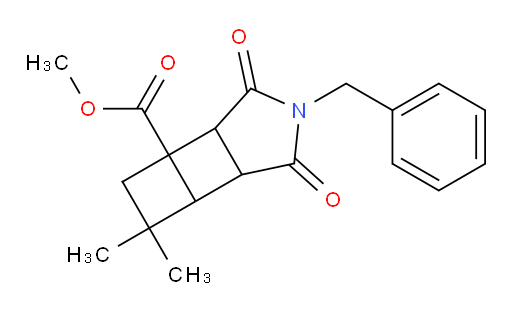 methyl 8-benzyl-4,4-dimethyl-7,9-dioxo-8-azatricyclo[4.3.0.0,2,5]nonane-2-carboxylate