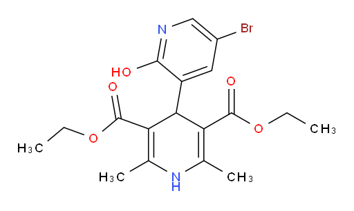 3',5'-diethyl 5-bromo-2-hydroxy-2',6'-dimethyl-1',4'-dihydro-[3,4'-bipyridine]-3',5'-dicarboxylate