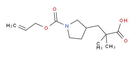 2,2-dimethyl-3-{1-[(prop-2-en-1-yloxy)carbonyl]pyrrolidin-3-yl}propanoic acid