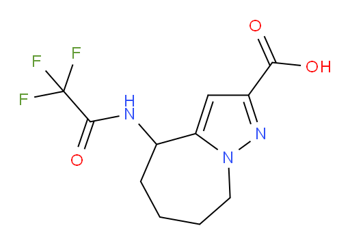 4-(2,2,2-trifluoroacetamido)-4H,5H,6H,7H,8H-pyrazolo[1,5-a]azepine-2-carboxylic acid