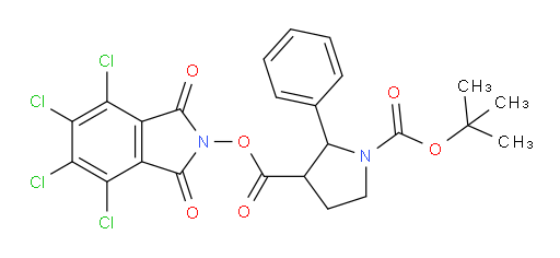 1-tert-butyl 3-(4,5,6,7-tetrachloro-1,3-dioxo-2,3-dihydro-1H-isoindol-2-yl) 2-phenylpyrrolidine-1,3-dicarboxylate