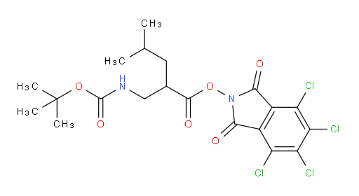 4,5,6,7-tetrachloro-1,3-dioxo-2,3-dihydro-1H-isoindol-2-yl 2-({[(tert-butoxy)carbonyl]amino}methyl)-4-methylpentanoate