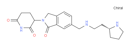 3-{1-oxo-6-[({2-[(2R)-pyrrolidin-2-yl]ethyl}amino)methyl]-2,3-dihydro-1H-isoindol-2-yl}piperidine-2,6-dione