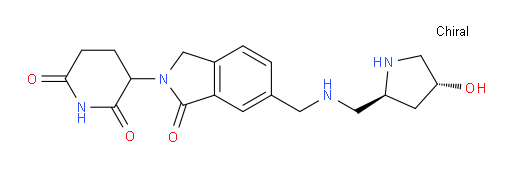 3-{6-[({[(2S,4R)-4-hydroxypyrrolidin-2-yl]methyl}amino)methyl]-1-oxo-2,3-dihydro-1H-isoindol-2-yl}piperidine-2,6-dione