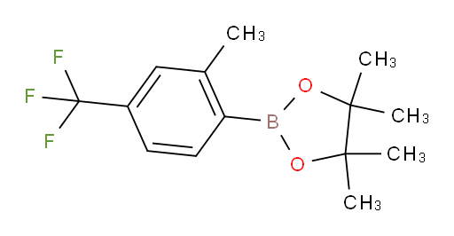4,4,5,5-tetramethyl-2-[2-methyl-4-(trifluoromethyl)phenyl]-1,3,2-dioxaborolane