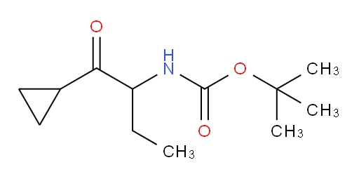 tert-butyl N-(1-cyclopropyl-1-oxobutan-2-yl)carbamate