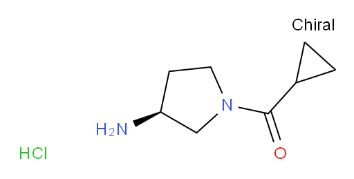 (3S)-1-cyclopropanecarbonylpyrrolidin-3-amine hydrochloride