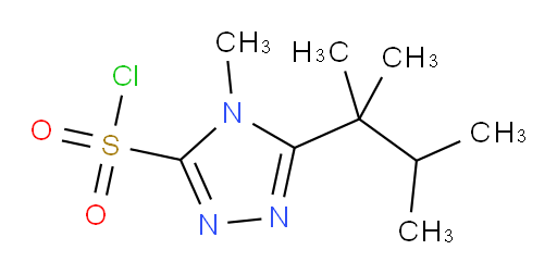 5-(2,3-dimethylbutan-2-yl)-4-methyl-4H-1,2,4-triazole-3-sulfonyl chloride