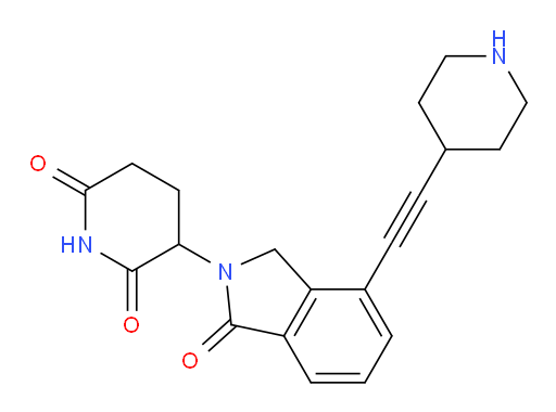 3-{1-oxo-4-[2-(piperidin-4-yl)ethynyl]-2,3-dihydro-1H-isoindol-2-yl}piperidine-2,6-dione