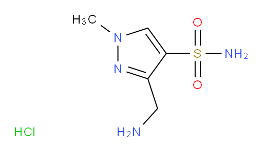 3-(aminomethyl)-1-methyl-1H-pyrazole-4-sulfonamide hydrochloride