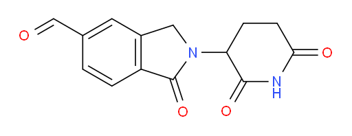 2-(2,6-dioxopiperidin-3-yl)-1-oxo-2,3-dihydro-1H-isoindole-5-carbaldehyde
