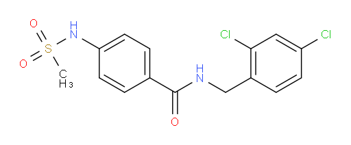 N-[(2,4-dichlorophenyl)methyl]-4-methanesulfonamidobenzamide