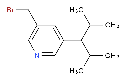 3-(bromomethyl)-5-(2,4-dimethylpentan-3-yl)pyridine