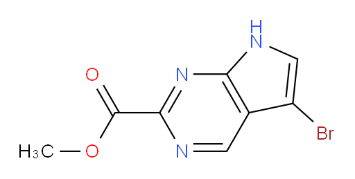 methyl 5-bromo-7H-pyrrolo[2,3-d]pyrimidine-2-carboxylate