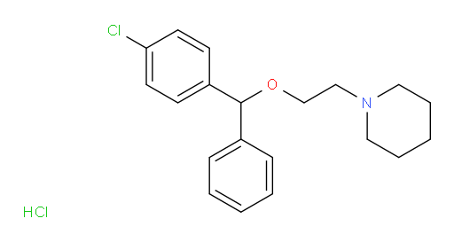 1-{2-[(4-chlorophenyl)(phenyl)methoxy]ethyl}piperidine hydrochloride