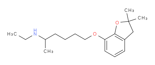 {6-[(2,2-dimethyl-2,3-dihydro-1-benzofuran-7-yl)oxy]hexan-2-yl}(ethyl)amine