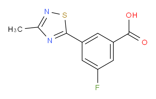 3-fluoro-5-(3-methyl-1,2,4-thiadiazol-5-yl)benzoic acid