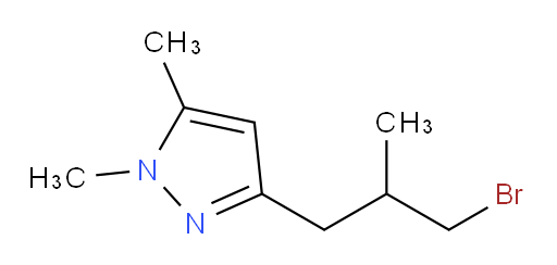 3-(3-bromo-2-methylpropyl)-1,5-dimethyl-1H-pyrazole