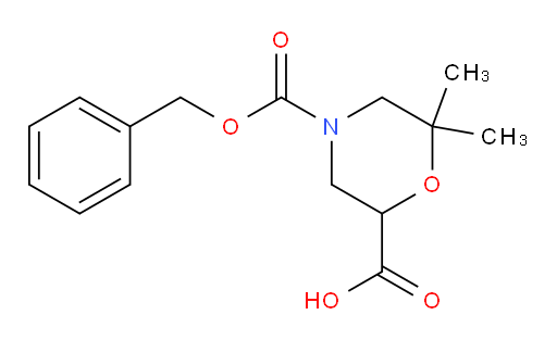 4-[(benzyloxy)carbonyl]-6,6-dimethylmorpholine-2-carboxylic acid