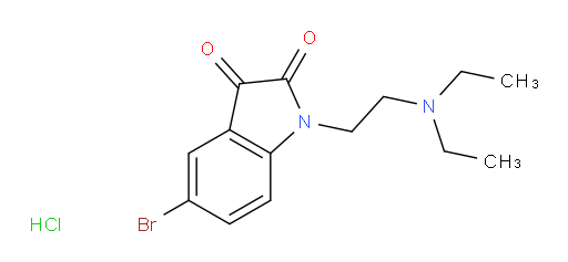 5-bromo-1-[2-(diethylamino)ethyl]-2,3-dihydro-1H-indole-2,3-dione hydrochloride