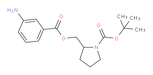 tert-butyl 2-[(3-aminobenzoyloxy)methyl]pyrrolidine-1-carboxylate
