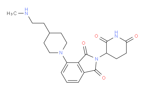 2-(2,6-dioxopiperidin-3-yl)-4-{4-[2-(methylamino)ethyl]piperidin-1-yl}-2,3-dihydro-1H-isoindole-1,3-dione