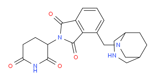 4-({3,6-diazabicyclo[3.2.2]nonan-6-yl}methyl)-2-(2,6-dioxopiperidin-3-yl)-2,3-dihydro-1H-isoindole-1,3-dione